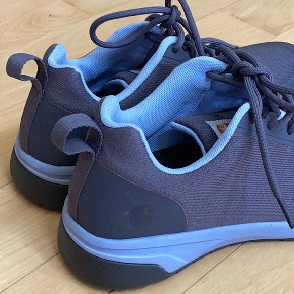Carhartt women’s force EH Nano toe work shoes. Size 8 charcoal gray/powder blue - Picture 15 of 16